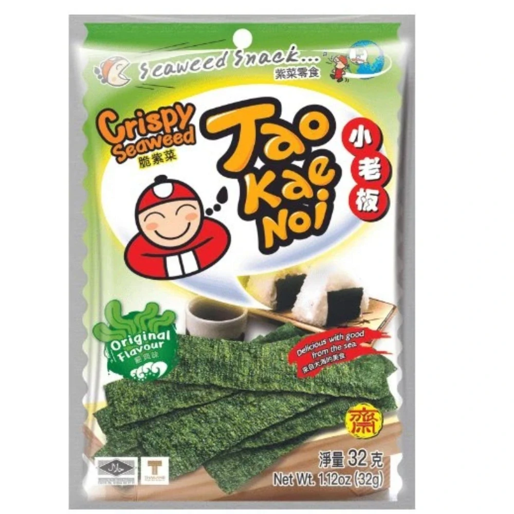 Tao Kae Noi Crispy Seaweed 32g Original