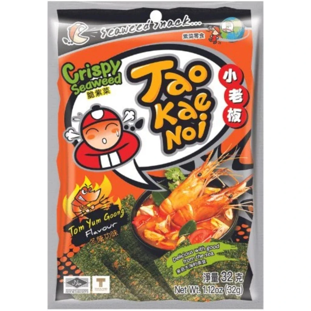 Tao Kae Noi Crispy Seaweed 32g Tom Yum Goong
