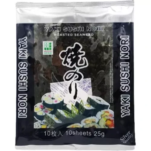 Řasy mořské 10 plátků 28g stříbrný Yaki Nori