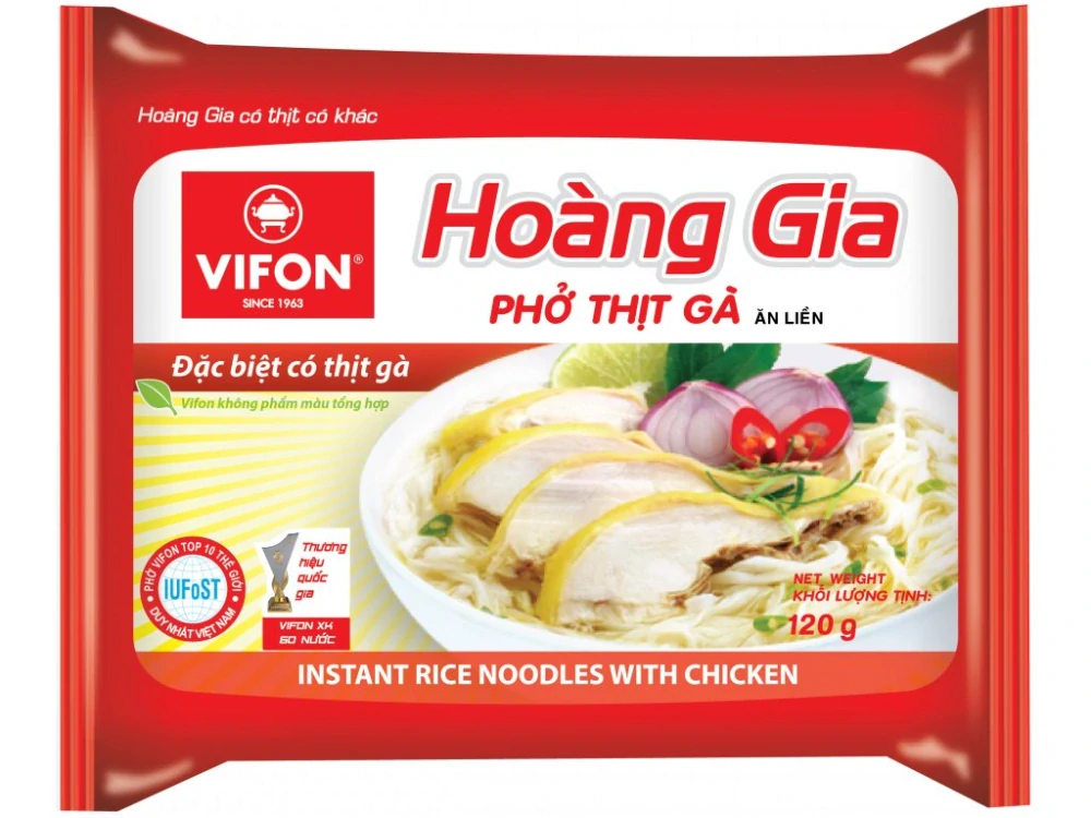Vifon Hoang gia 120g instantní rýžové nudle kuřecí
