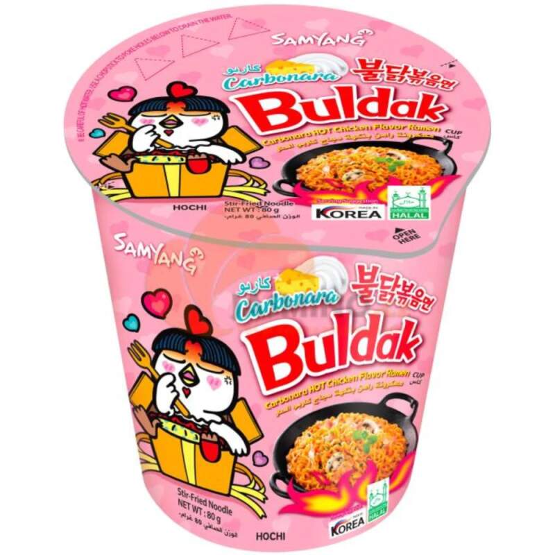 Samyang cup 80g nudle Hot Chicken Carbonara