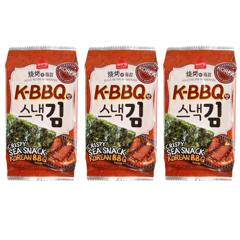 Wang Seaweed Laver 4g x 3ks BBQ