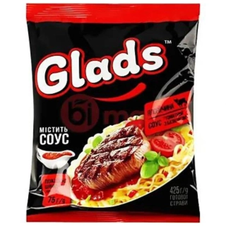 Glads instantní nudle 75g hovězí a rajče bazalka