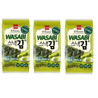 Wang Seaweed Laver 4g x 3ks Wasabi