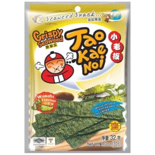 Tao Kae Noi Crispy Seaweed 32g Wasabi