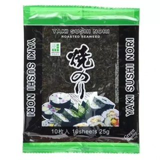 Řasy mořské 28g zelený Yaki Nori