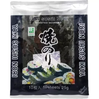 Řasy mořské 10 plátků 28g stříbrný Yaki Nori