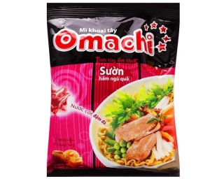 Omachi instantní nudle 80g vepřové žebro
