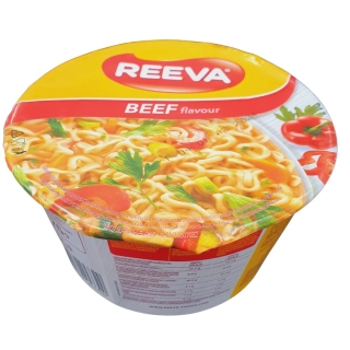 Reeva instantní nudle v misce 75g hovězí